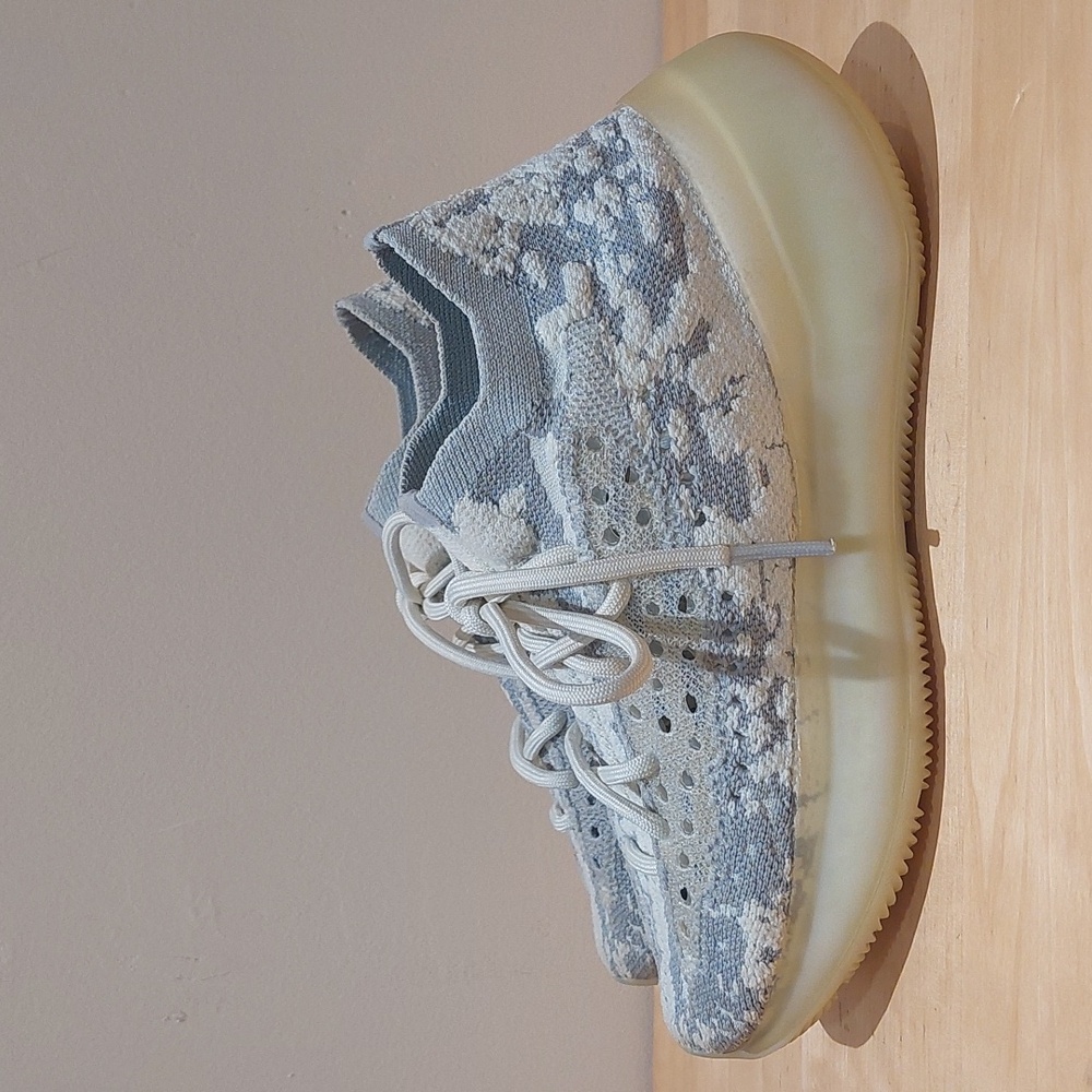 Adidas Yeezy Boost 380 Alien Grey Lace-Up Sneakers